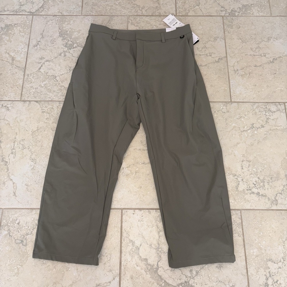 Nike Dri-Fit 24.7 Loose Straight Golf Pants 36x30 Mens Olive Green Stretch UPF40